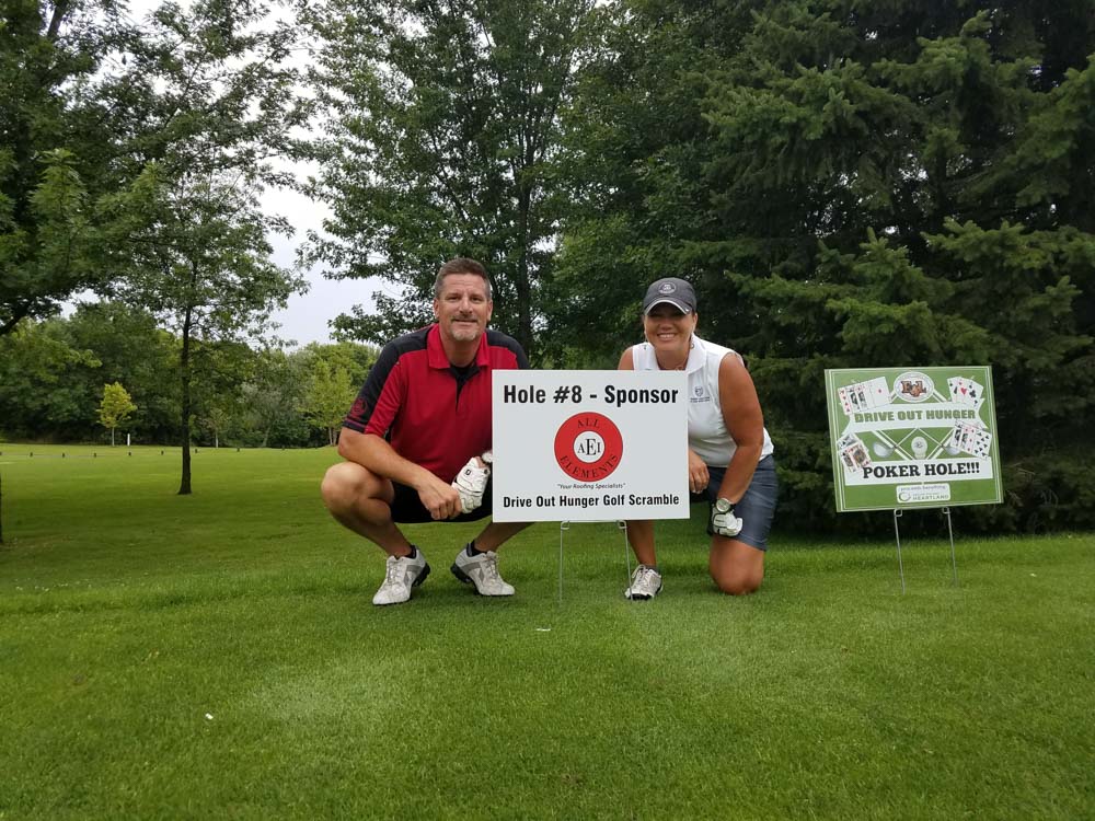 Golf hole #8 sponsored by All Elements Inc.