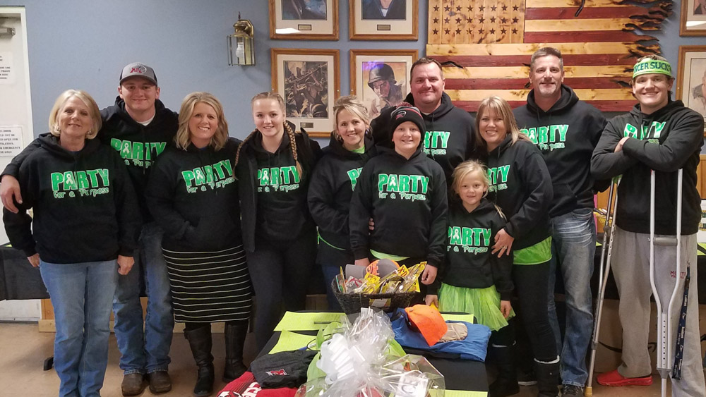 Our Twin Cities Roofing team celebrating Party for a Purpose
