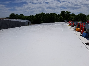 Completed Duro-Last Retrofit System on Advanced Extrusion roof.