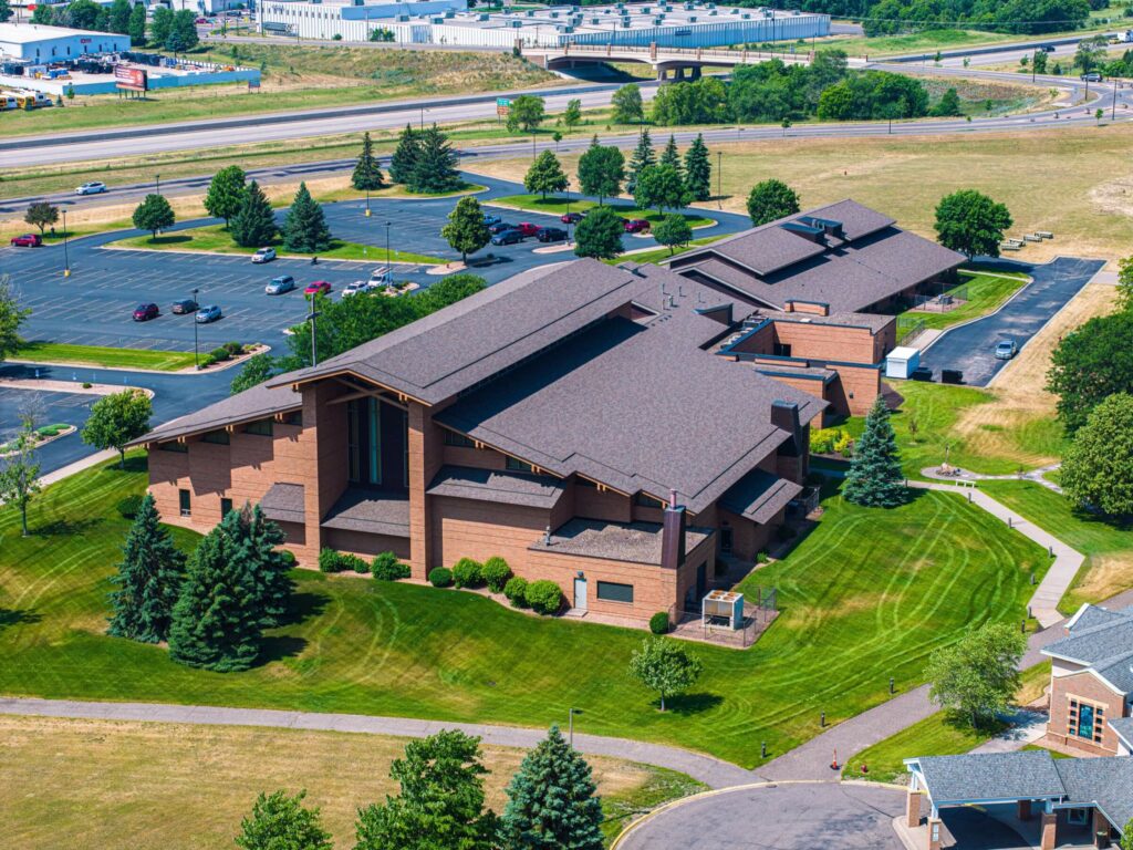 View looking over the St. Henry Catholic Church